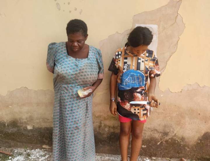 Enugu police arrests 18-year-old girl for killing her new born baby following the advice from her 60-year-old mum