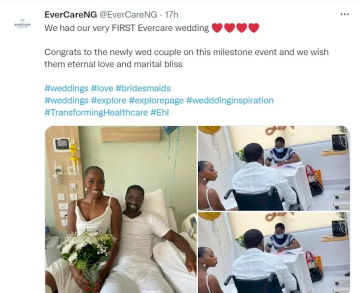 Couple ties the knot in Lagos hospital despite health setbacks