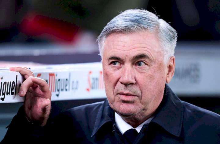 UCL: Ancelotti releases Real Madrid's squad to face Man City in second-leg
