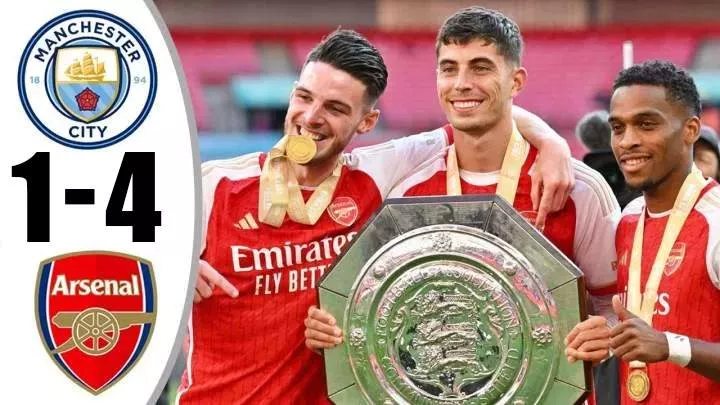 Arsenal 1 - 1 Manchester City (Pen 4 - 1) (Aug-06-2023) FA Community Shield Highlights