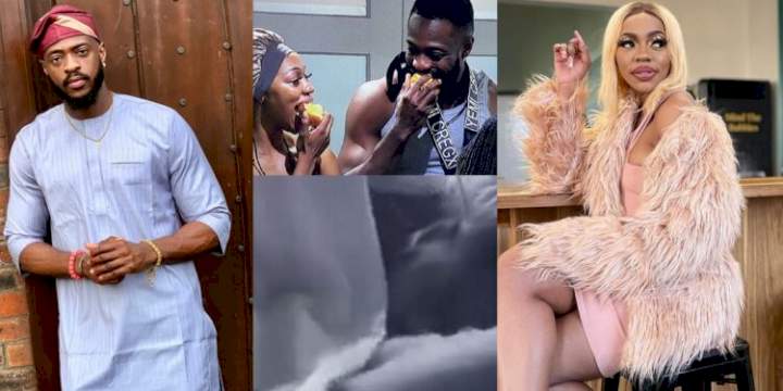 #BBTiTans: "Naija men no dey dull"- Reactions as Yemi and South Africa's Khosi share romantic kiss (Video)