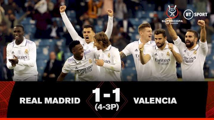 Video: Real Madrid 1 - Valencia (Pen 4-3) (Jan-11-2023) Super Cup Netnaija