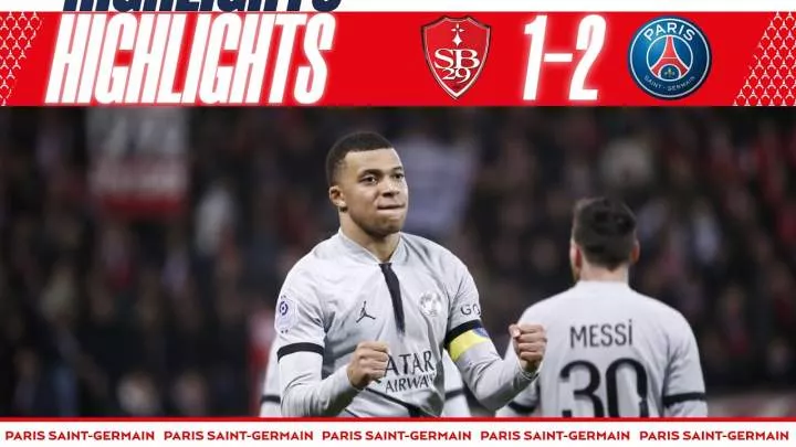Brest 1 - 2 Paris Saint-Germain (Mar-11-2023) Ligue 1 Highlights