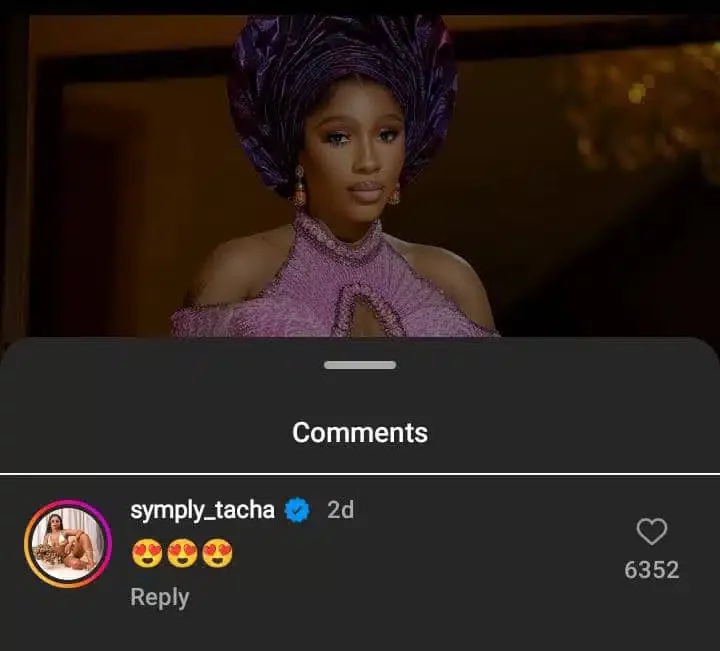 Buzz as Tacha reacts heartily to Mercy Eke's post