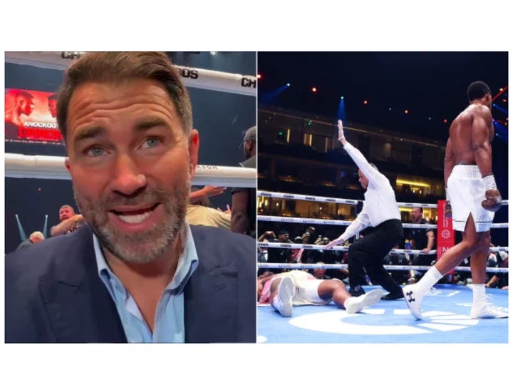 I can't wait for Anthony Joshua to beat Tyson Fury after destroying Ngannou - Eddie Hearn