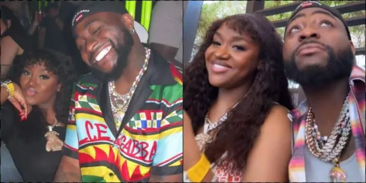 Davido turns heads as he shares loved-up moment with wife, Chioma Adeleke