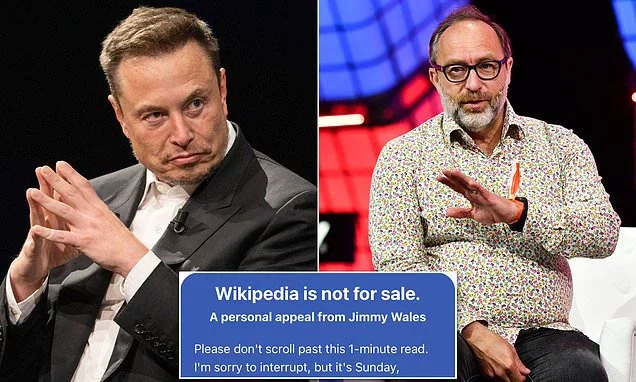 Wikipedia owner, Jimmy Wales sends strong message after Elon Musk offers a billion dollars to change company's name to D***ipedia