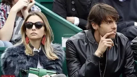 Kaká and his ex-wife Caroline Celico