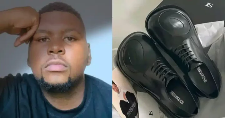 'I bought it with my hard-earned money' - Father vents as son refuses to wear shoes he got him