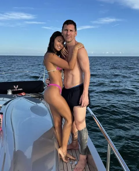 Lionel Messi and Antonela Roccuzzo