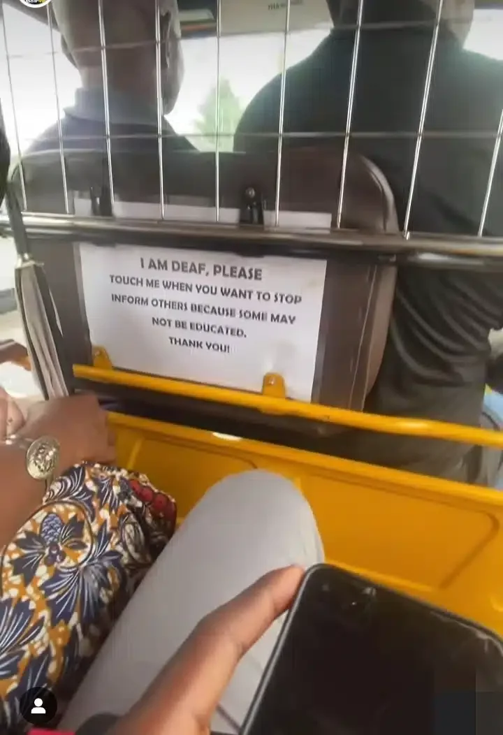 Netizen shocked as he shares experience after entering keke of man who's deaf