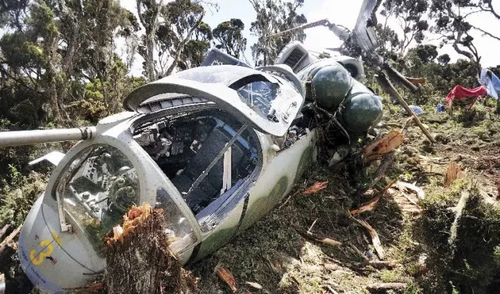 Kenya military helicopter crashes with defence chief on board