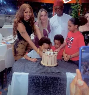 'The life Yul wanted, but sapa sat him down...' - Reactions as Regina Daniels shares video from her co-wife's birthday