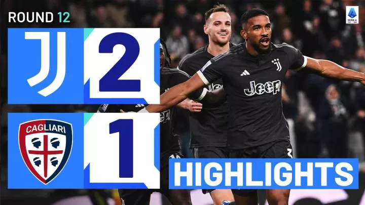 Juventus 2 - 1 Cagliari (Nov-11-2023) Serie A Highlights