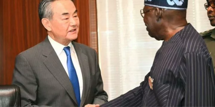 President Tinubu hosts Chinese foreign minister Wang Yi in Abuja