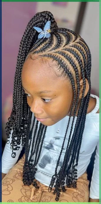 Beautiful Cornrow Hairstyles for Kids.