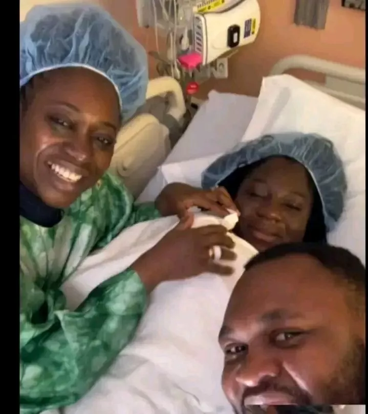 Deborah Enenche and husband welcome first child