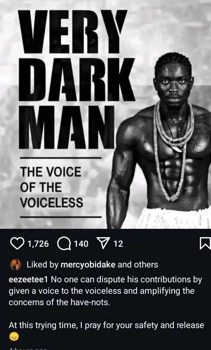 Mercy Chinwo's ex-manager breaks silence on Verydarkman's arrest