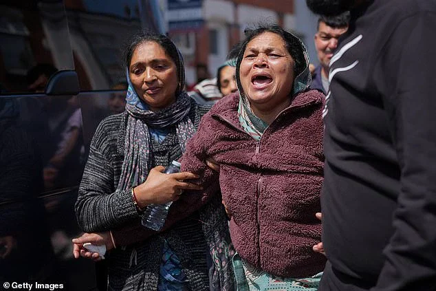 Mr Ramesh's mother pictured on Friday. His parents, Manibhai and Bava, wife Hiral and two brothers, Sunnykumar and Nayankumar arrived in Ahmedabad late on Saturday night