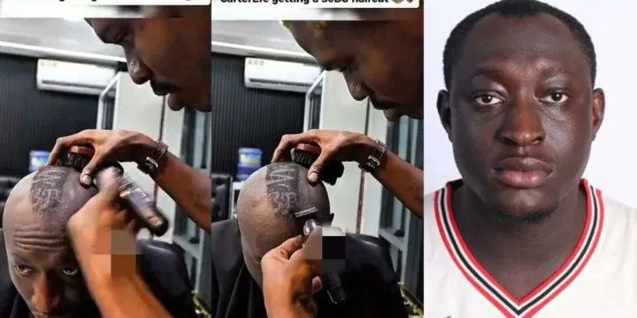 Carter Efe gets 30BG haircut weeks after abandoning Wizkid FC Carter Efe gets 30BG haircut weeks after abandoning Wizkid FC