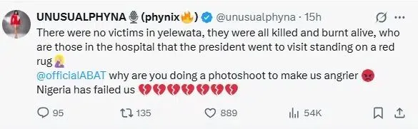 Your Photoshoot With Benue Victims Making Nigerians Angrier - Phyna to President Tinubu