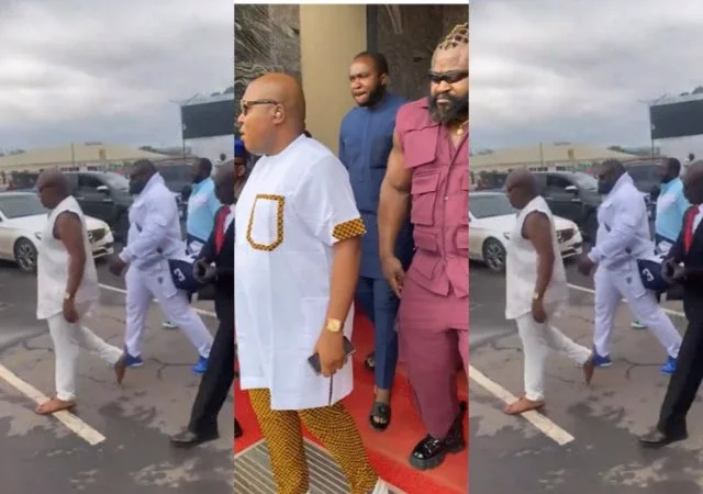 Kizz Daniel don sack him? Singer's bouncer seen guarding Billionaire Baby Oku, video spark reactions