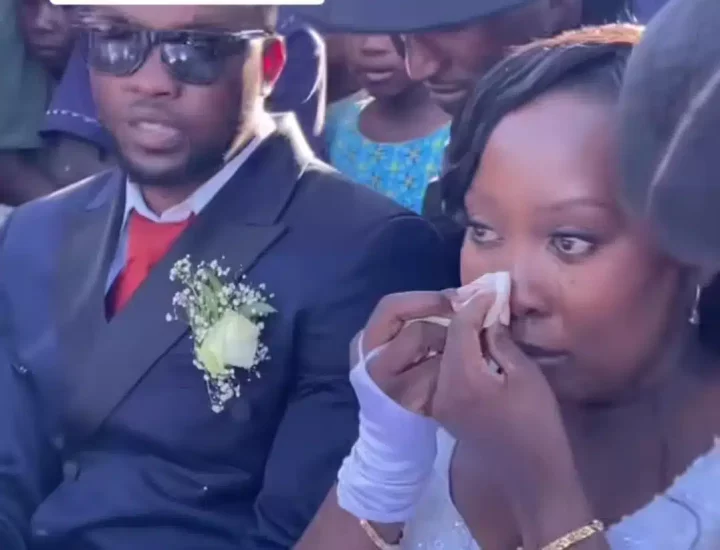 Bride gets emotional as classmates gift her $10k on wedding day