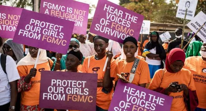 Gambian women recently protested against the move by the country's lawmakers to reverse the ban on FGM. [NBC]