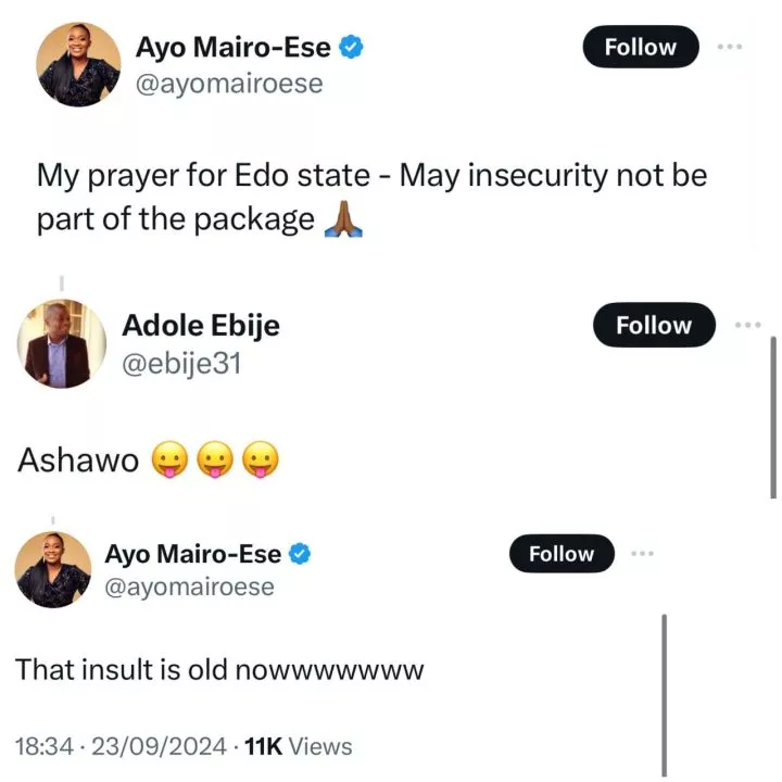 Edo Election: Between Arise TV anchor, Ayo Mairo-Ese and a troll