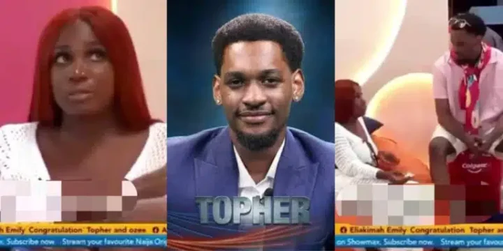 BBNaija: 'Am I fucking you? - Dami confronts Topher over avoiding her like a villain after her return