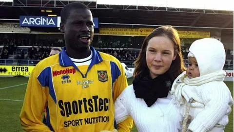 Emmanuel Eboue and his ex-wife Aurelie Bertrand