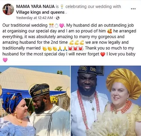 British woman in awe of Nigerian husband, thanks him for marrying her