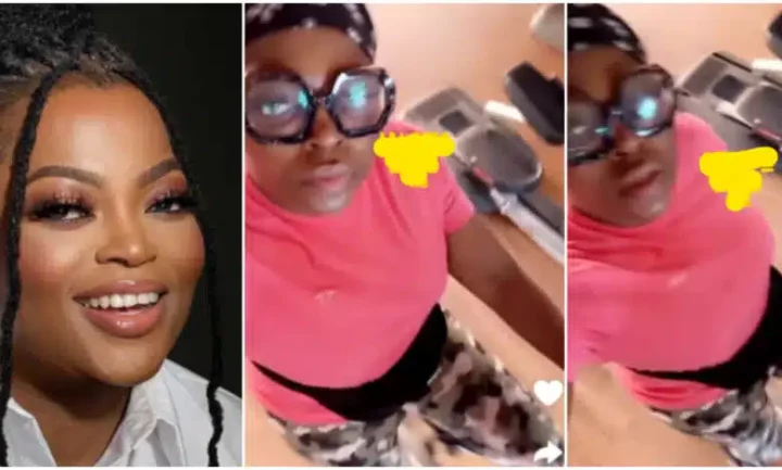Funke Akindele spotted at gym hours after critic asked her to lose weight