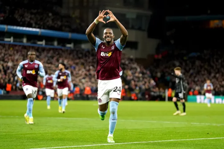 Aston Villa striker Jhon Duran