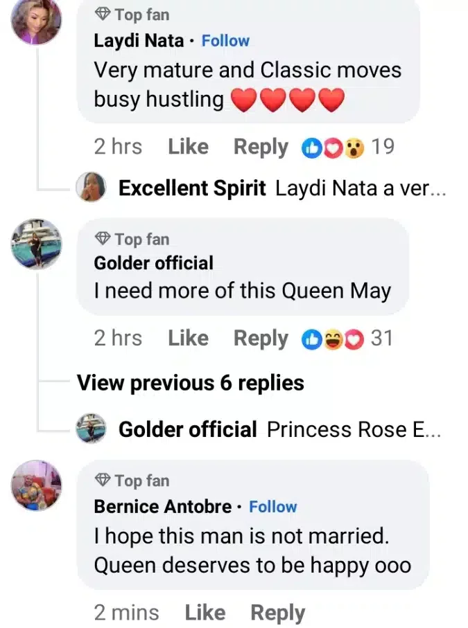 'Yul won't like this' - Video of May Edochie gushing over male friend's cute looks causes stir