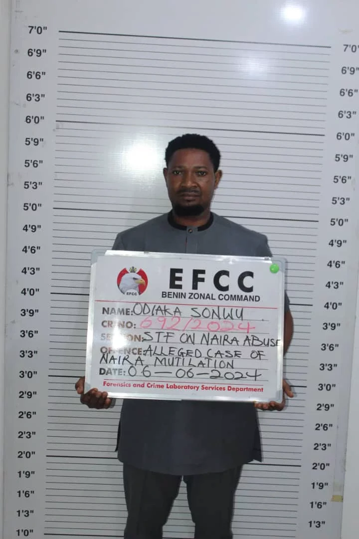 EFCC Arrests Three for Suspected Naira Mutilation in Benin