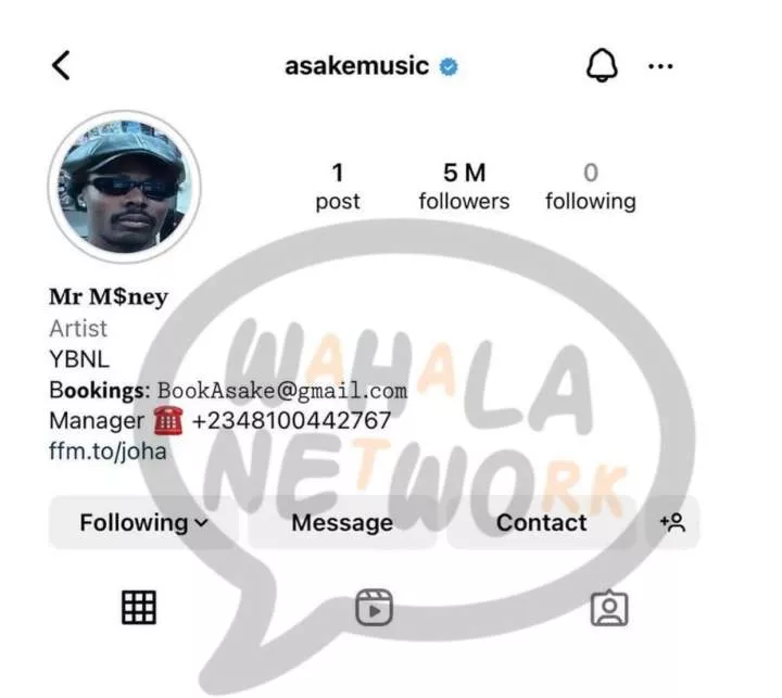 He's going through a lot - Speculations as Asake yanks Olamide's YBNL off IG bio