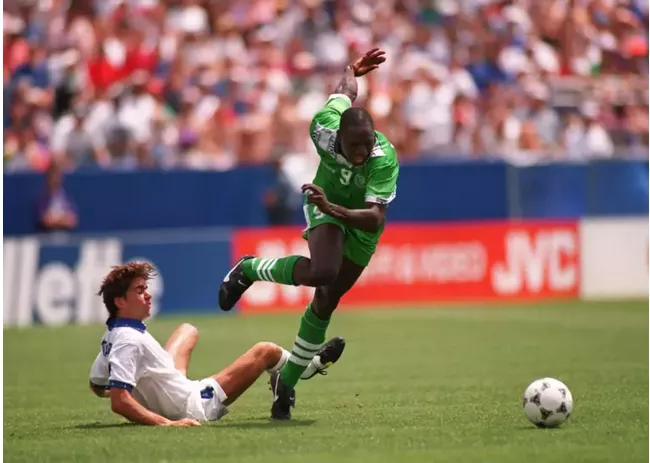 Rashidi Yekini at the FIFA World Cup 1994 -Photo Credit: FIFA