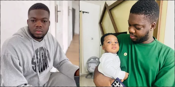 "No DNA needed" - Netizens gush over uncanny resemblance between Cute Abiola and son