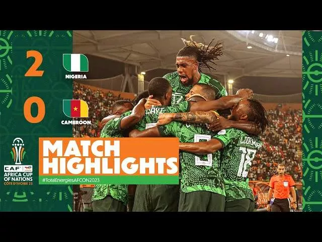 Nigeria 2 - 0 Cameroon (Jan-27-2024) Africa Cup of Nations 2023 Highlights