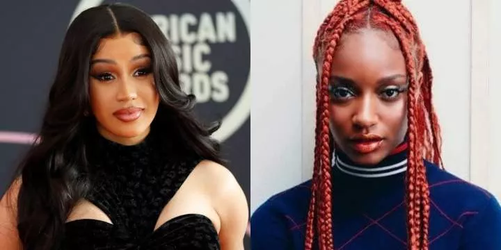 Cardi B reacts as TMZ asks Ayra Starr shady question about her Met Gala outfit
