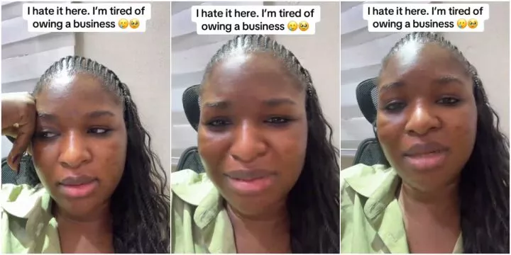 "I'm tired of owning a business" - Woman breaks down in tears as employee quits without notice