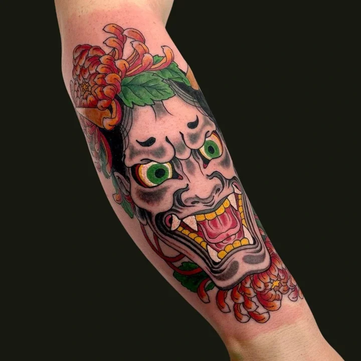 Hannya Mask Tattoo