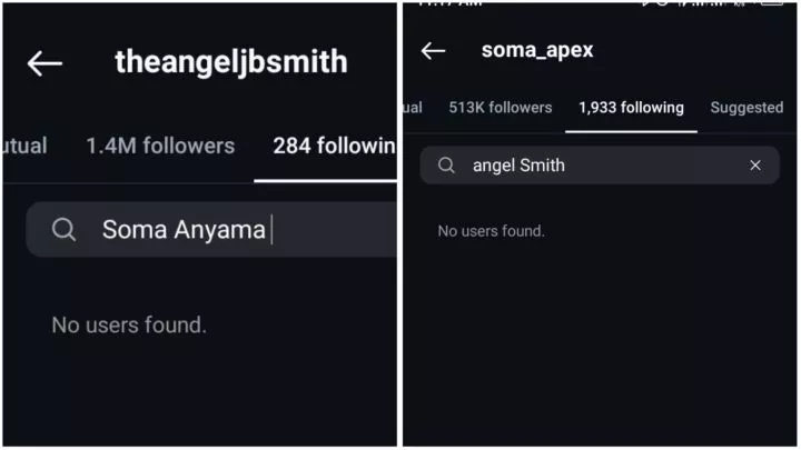 Angel Smith and Soma reportedly part ways, unfollow each other