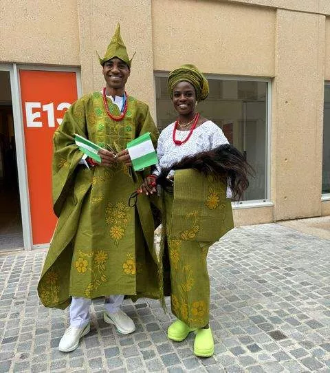 Paris 2024: Tobi Amusan and Team Nigeria contingents stun in opening ceremony outfit for the Olympics