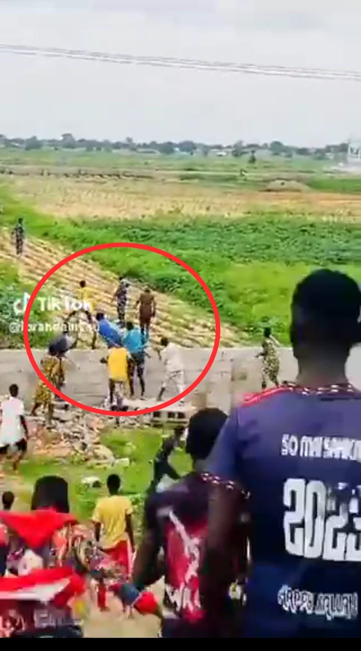 Nigerian Police FPRO reacts after seeing video of protesters beating a Policeman with his rifle.