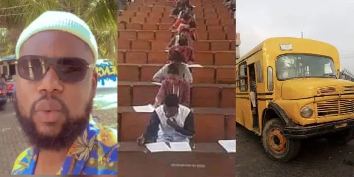 Students discuss exam cheating strategy in bus, invigilator secretly listens, vows to expose them