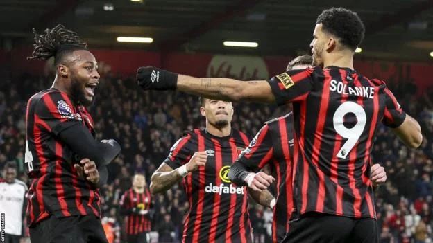 Bournemouth 3-0 Fulham: Dominic Solanke scores again as Cherries claim fourth win in a row