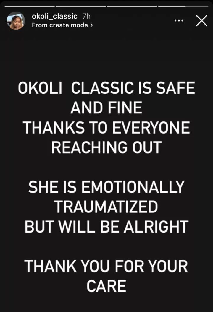 Okoli Classic identified amongst Junior Pope's crew, health status unveiled