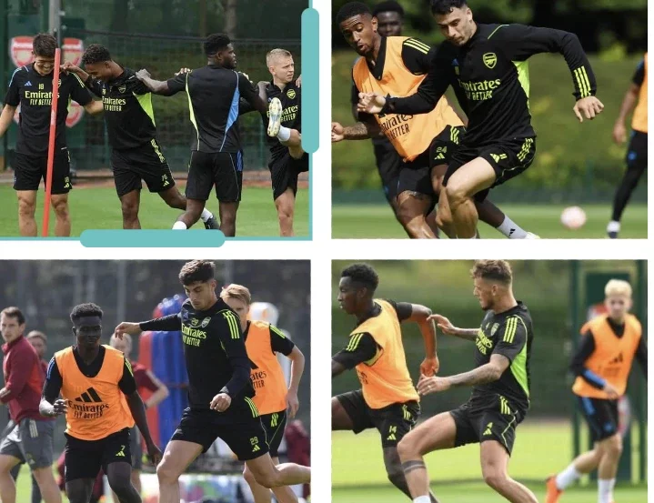 3 Key Players That Were Present At Arsenal's Training Session.